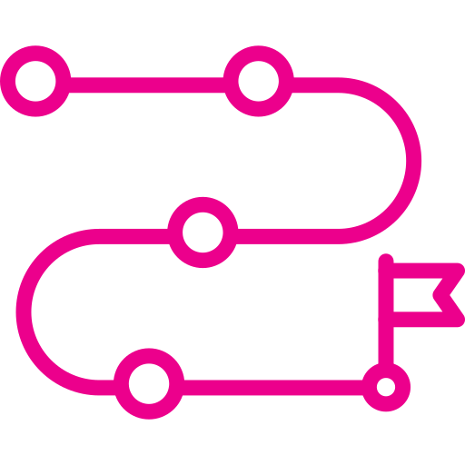 Icon of a strategy roadmap